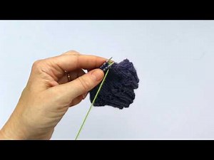 Easy Lace Sock - Grafting the toes with Kitchener Stitch