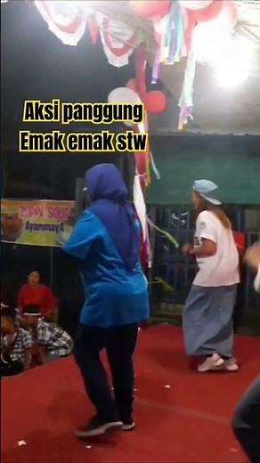 aksi panggung emak emak stw