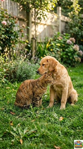 Cat and Dog Became Best Friends… ❤️🐱🐶"#animals #forest #wildlife