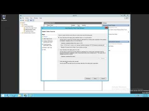 ADFS - Add a Relying Party Trust