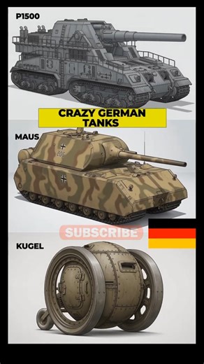 Craziest German WW2 Tanks: P1500 Monster, Maus & Ball Tank Kugelpanzer! 😱