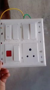 8 module plate# home wiring# havells reo white series# two way sowich wiring