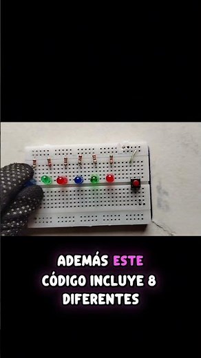Luces navideñas simplificada con arduino!! #universidad #ingenieria #informatica #tecnologia