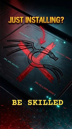 Just Install?? Use KALI LINUX💪🏻 #cybersecurity #beginner #networking
