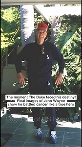 The moment The Duke faced his destiny! Final images of John Wayne show he battled cancer like a true hero-maintaining his resilient demeanor and determined gaze. The True Grit spirit was evident until the very end. | Legends of US History