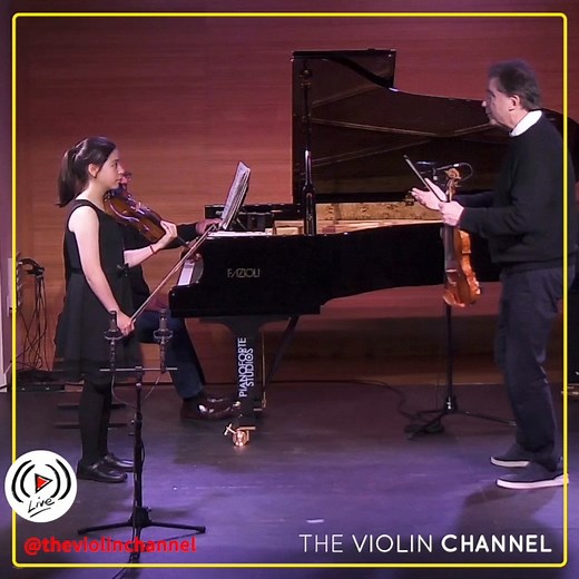 Recently, the North Shore Chamber Music Festival hosted a masterclass with violinist Robert McDuffie | An Emmy Award-winning violinist, Professor McDuffie is the founder of the Robert McDuffie Center for Strings at Mercer University and the artistic director of the Rome Chamber Music Festival | Here, Professor McDuffie works on the Bruch Violin Concerto with Katherine Schaufenbuel, who is accompanied by Rohan De Silva | The Violin Channel