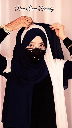 Beautiful Double Hijab 😍 Tutorial #shorts