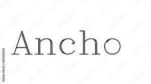 Anchor Animated Handwriting Text in Serif Fonts and Weights