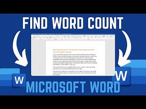 How To Find Word Count In Microsoft Word Document