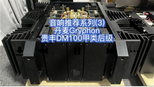 音响推荐系列（3）丹麦Gryphon贵丰DM100后级，A类100瓦的输出功率，二手三万多的售价，性价比与可玩性非常之高#发烧音响#HiFi音响