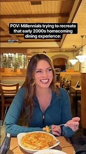 POV: #Millennials trying to recreate that #early2000s homecoming dining experience. #nostalgia
