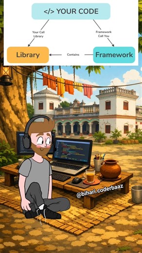 Framework vs Library in bhojpuri.#bhojpuri #bhojpuricoder #bhojpuri_song