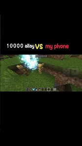 10000 allay vs my phone #minecraft #gaming #trending #experiment