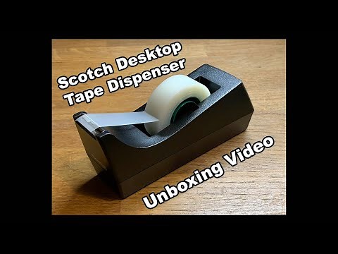 Scotch Tape Desktop Tape Dispenser Unboxing