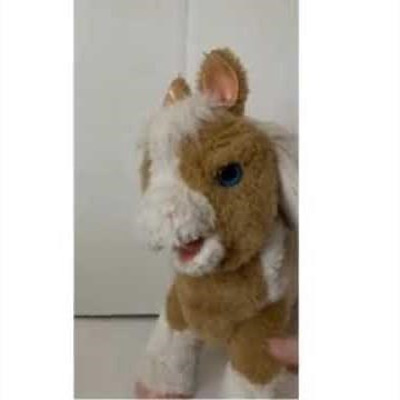 2011 HASBRO Fur Real Friends Pony Butterscotch Interactive Toy 17 inch Demo Video