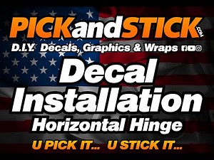 Decal Installation Using Horizontal Hinge Method