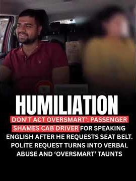 Cab Driver’s English vs. Passenger’s Arrogance! 🔥