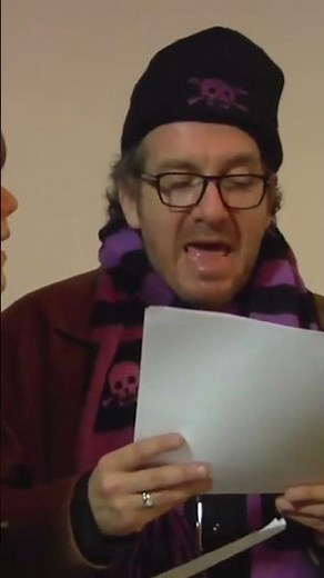 Jenny Lewis and Elvis Costello in the studio recording “Carpetbaggers.”