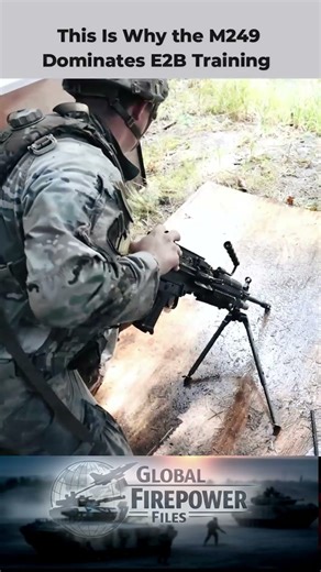 M249 Roars in Germany 🇩🇪 | E2B Prep Live Fire #army #military #shorts