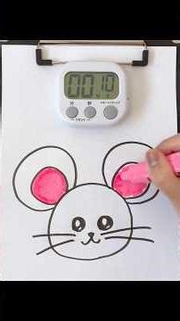 60-Second Mouse Drawing Challenge! | Satisfying ASMR #shorts