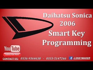 How To Program Any Toyota Daihatsu Smart Key | Daihatsu Sonica Smart Key Programming