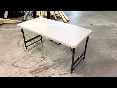 Andy’s Take: Lifetime 4ft Adjustable Folding Table Review – Strong & Versatile
