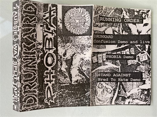 Drunkard / Phobia / Stand Against - Aussie 3–Way Split Tape!