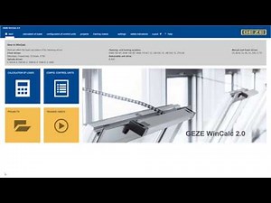 GEZE WinCalc 2.0 - Drive calculation ventilation / RWA: Input of basic and configuration data