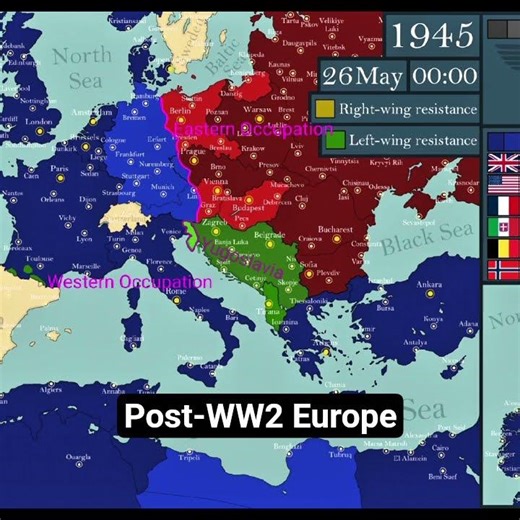 Post-WW2 Map #history #mapmaker #europe #ww2 #map #mapping #ibispaintx #ibispaint #worldwar2