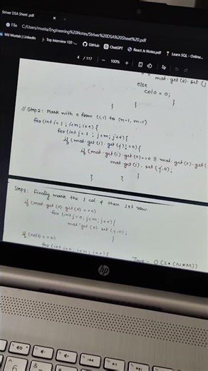 Striver DSA Sheet ✅ #coding #dsa #notes