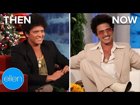 Then and Now: Bruno Mars’ First and Last Appearances on 'The Ellen Show'