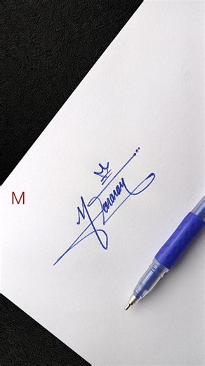Luxury M Letter Signature Design | Stylish Handwritten Signature Ideas for M