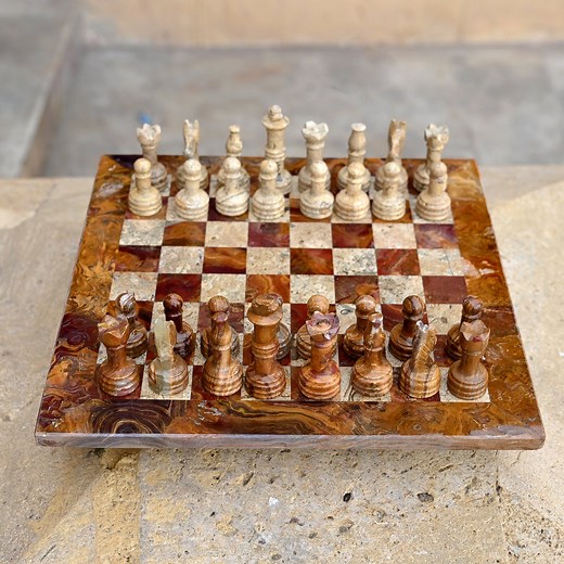 Handmade Marble Chess Set – 12-inch Luxury Board With Pieces ,ideal Gifts for Every Occasion - Etsy