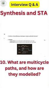 10.What are multicycle paths, and how are they modelled