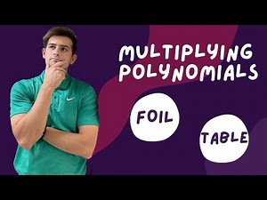 Multiplying Polynomials Using a Table and FOIL