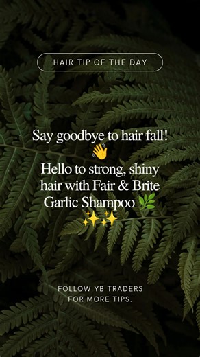 Fair and Brite Garlic oil shampoo | YB Traders | Facebook