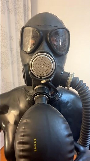 Gasmask ASMR #breathcontrol #gasmask #rubbermask