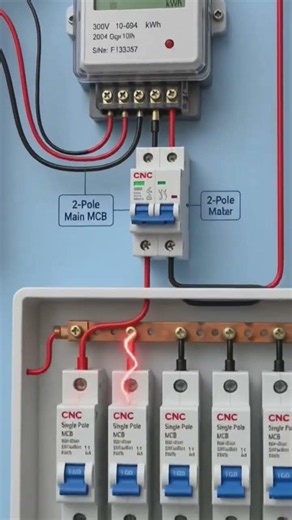 Complete 4 Room House Wiring Diagram | Full Home Electrical Wiring Connection