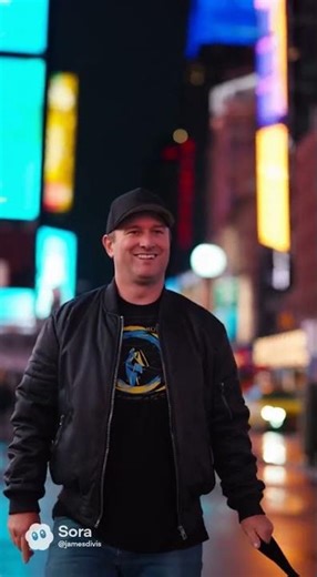 Walking an albino jaguar in Times Square #timessquare #jaguar￼