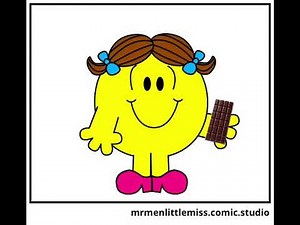 Little Miss Tidy Eats A Chocolate (Mr. Men Little Miss Comic Studio Animation)