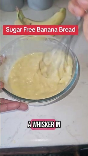 Sugar Free Banana Bread Recipe #shorts