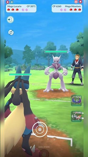 Mega Mewtwo X 1v1 Mega Lucario INSANE Battle 😱 #pokemon #pokemongo #shorts #battle