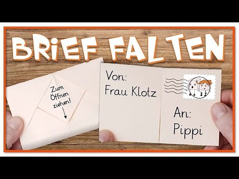 Einfachen Brief mit A4-Papier falten