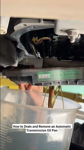 How to Drain and Remove an Automatic Transmission Oil Pan