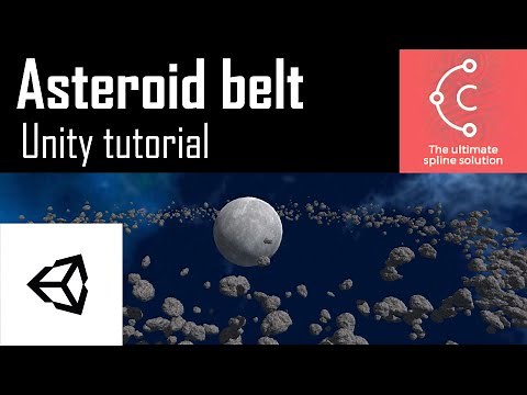 Asteroid belt - Curvy Splines tutorial