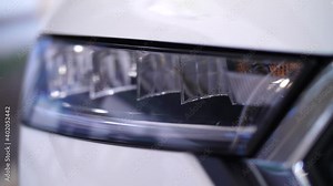 footage of matrix car headlight