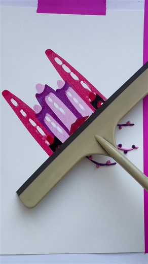 Scrape Art Process: Acrylic Painting Techniques