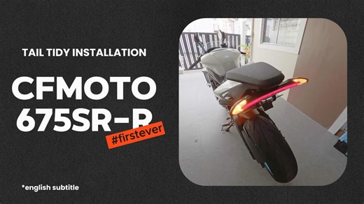 CFMOTO 675SR-R | TAIL TIDY INSTALLATION! #CFMoto #cfmoto675srr #675srr | JW