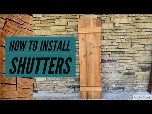 How To Install Shutters - Project DIY