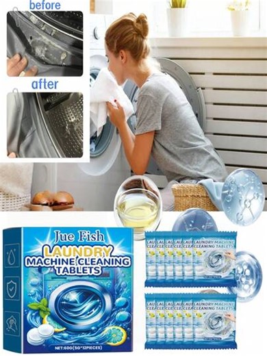 jakehoe Washing Machine Cleaning Tablets, A Star Product In Washing Machine Cleaning Category. Effectively Removes Odor, Dirt And Leaves A Fresh Scent For Drum Washing Machines. It Has Strong Cleaning Power And Excellent Cleaning Effect, Making The Internal Water Tank Of The Washing Machine Cleaner. | SHEIN